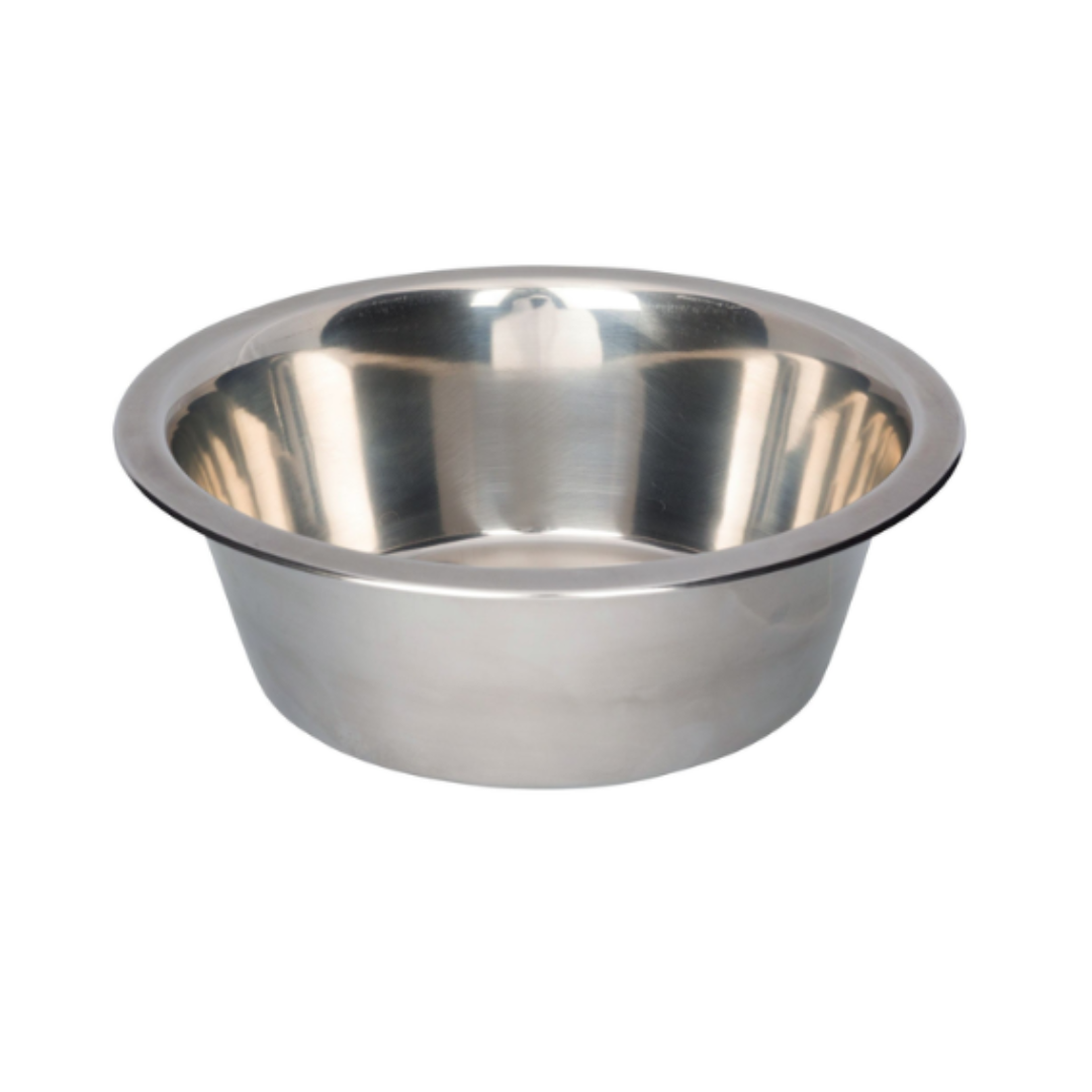 Stainless Steel Pet Bowl – Multiple Sizes (Silver)