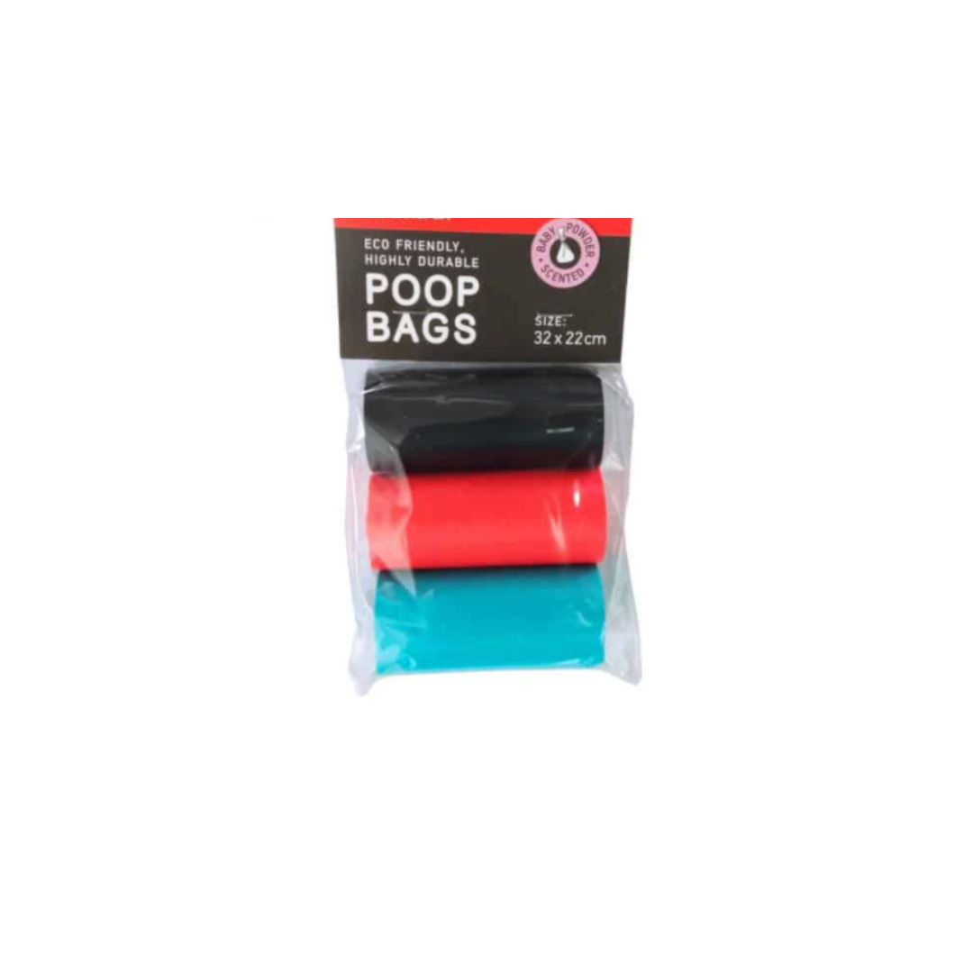3 Poop Bags Rolls