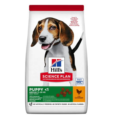 Hill's Science Plan Medium Puppy Food With Chicken